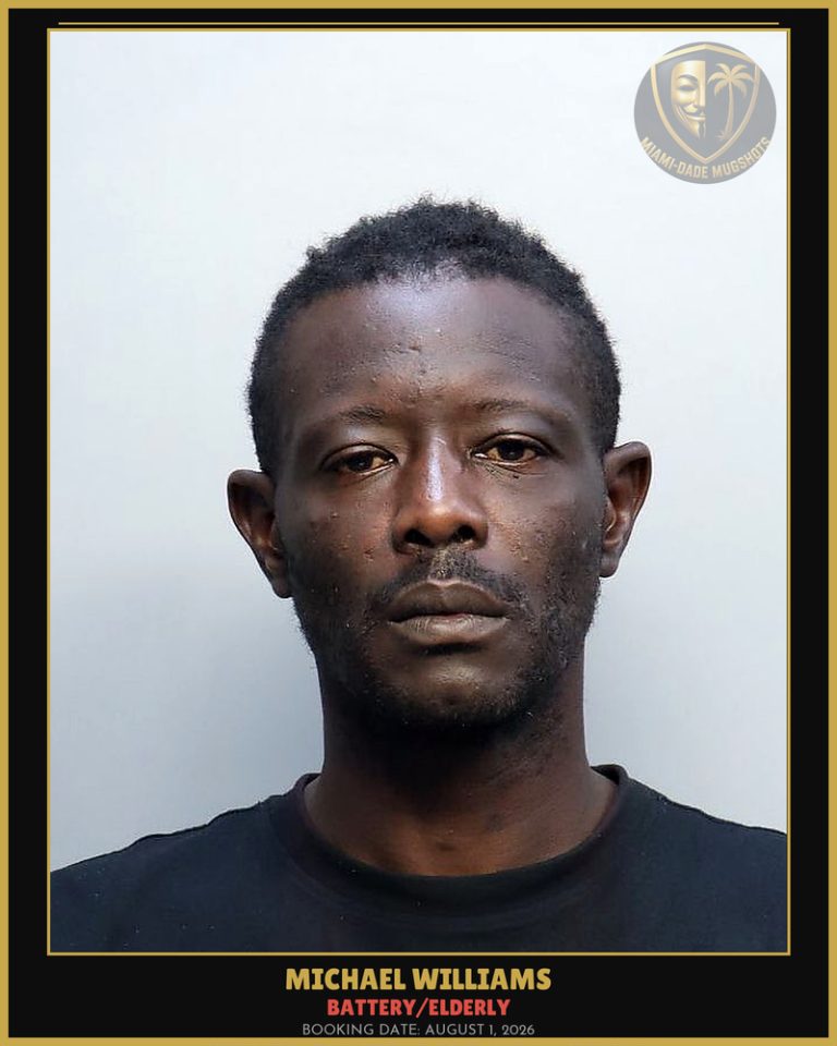 Williams Michael Patrick Arrested – BATTERY/ELDERLY – Miami-Dade County (August 1, 2026)
