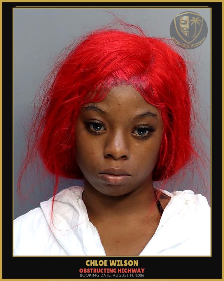 Wilson Chloe Maria Arrested – OBSTRUCTING HIGHWAY – Miami-Dade County (August 14, 2026)