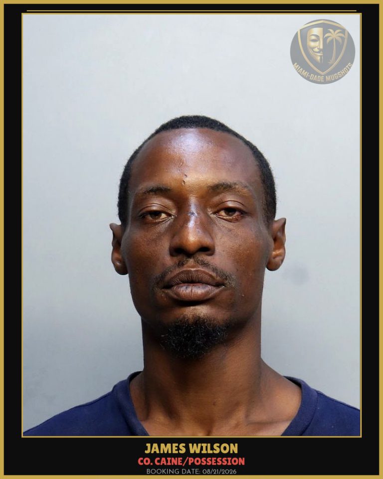 Wilson James  Arthur Arrested – Co. Caine/POSSESSION – Miami-Dade County (Unknown)