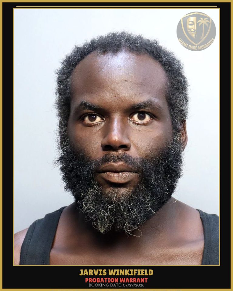 Winkifield Jarvis Gregory Arrested – PROBATION WARRANT – Miami-Dade County (July 29, 2026)