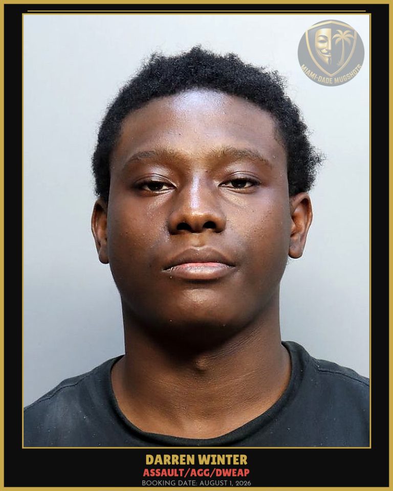 Winter Darren Lamont Arrested – ASSAULT/AGG/DWEAP – Miami-Dade County (August 1, 2026)