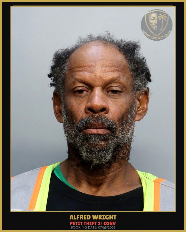 Wright Alfred  Roger Arrested – PETIT THEFT 2> CONV – Miami-Dade County (July 28, 2026)