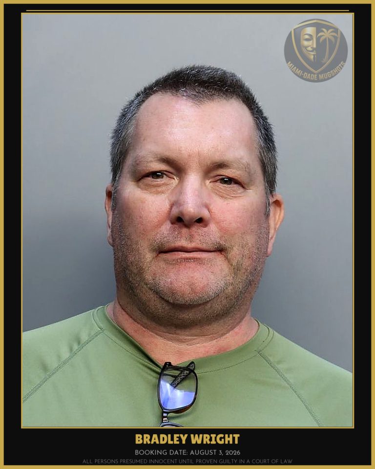 Wright Bradley Richard Arrested – Miami-Dade County (August 3, 2026)