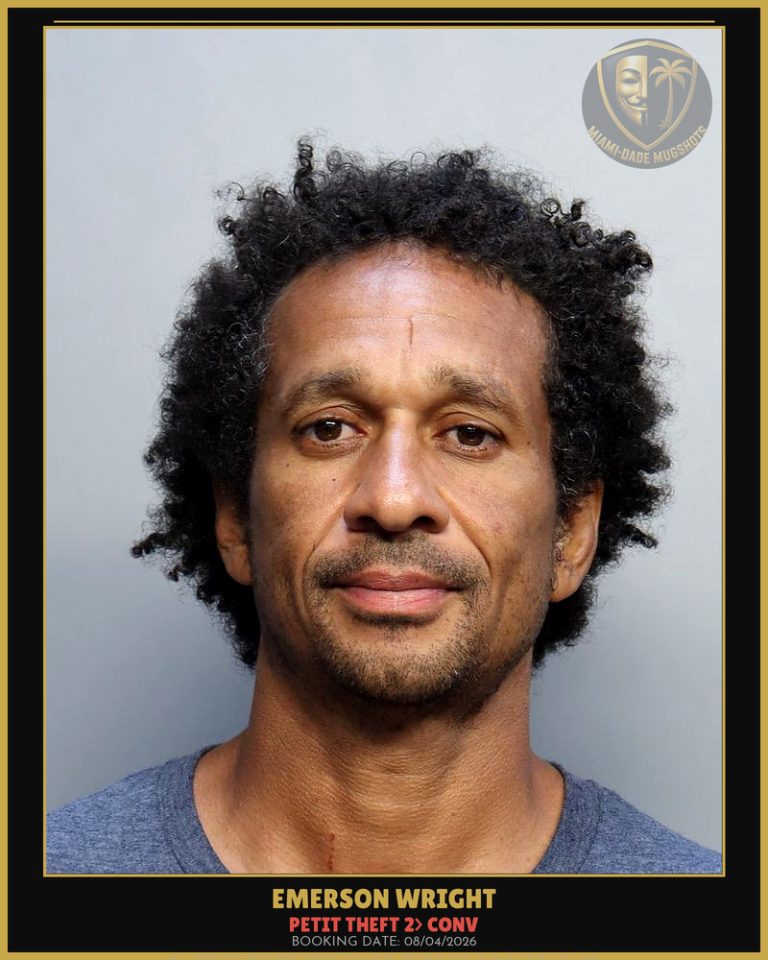 Wright Emerson  Allan Arrested – PETIT THEFT 2> CONV – Miami-Dade County (August 4, 2026)