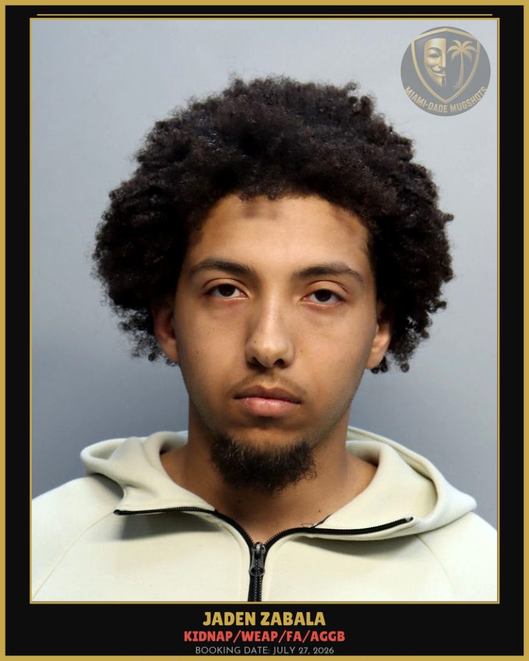 Zabala Jaden Arrested – KIDNAP/WEAP/FA/AGGB – Miami-Dade County (July 27, 2026)