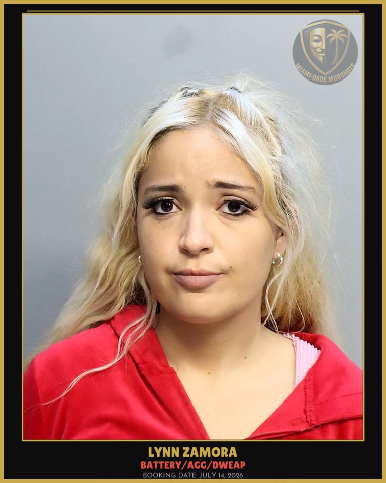 Zamora Lynn Marie Arrested – BATTERY/AGG/DWEAP – Miami-Dade County (July 14, 2026)