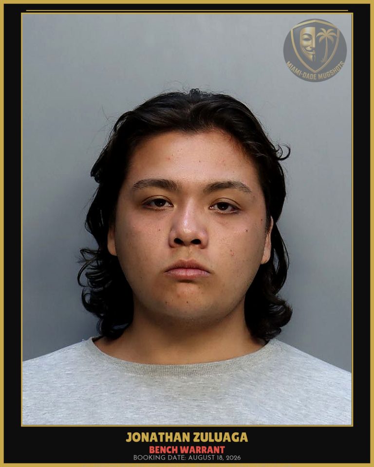 Jonathan Zuluaga Arrested – Miami-Dade County (August 18, 2026)