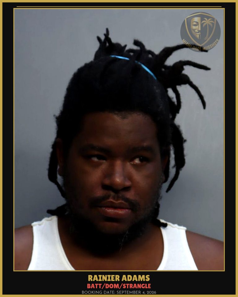 Adams Rainier Oneil Arrested – BATT/DOM/STRANGLE – Miami-Dade County (September 4, 2026)