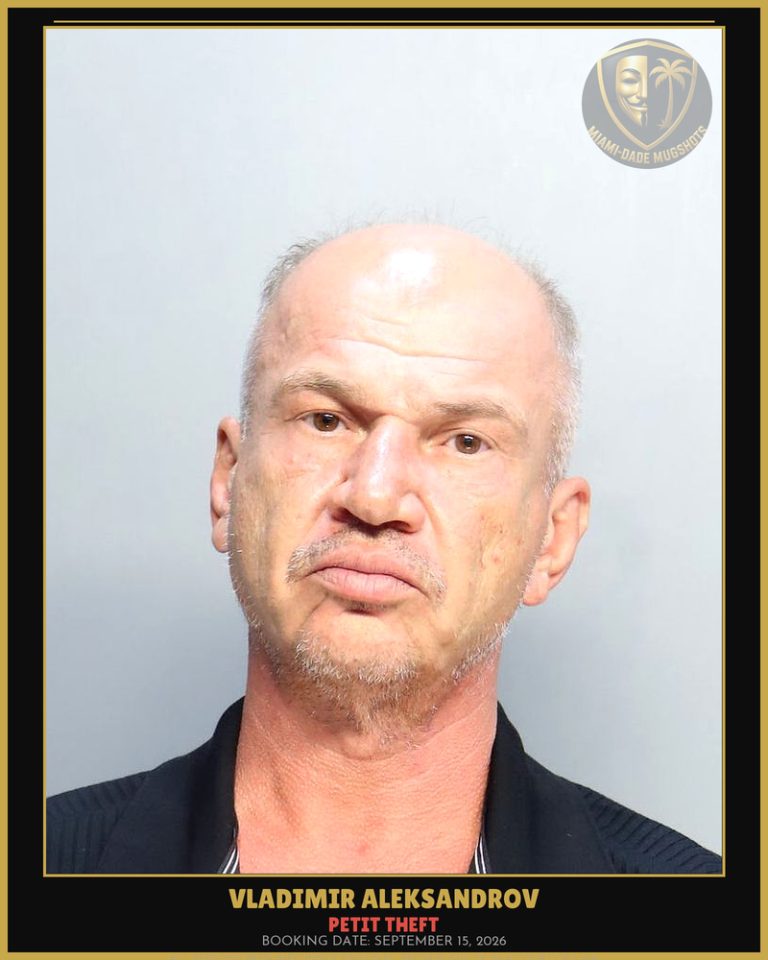 Aleksandrov Vladimir Arrested – PETIT THEFT – Miami-Dade County (September 15, 2026)