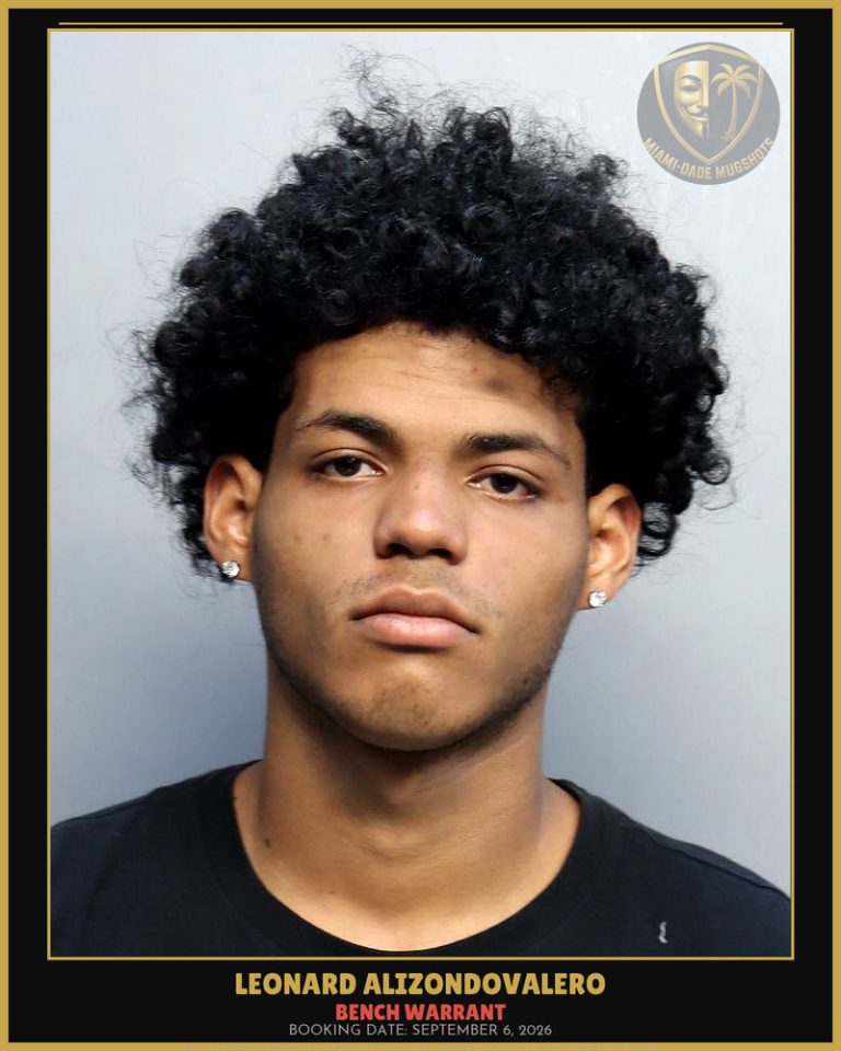 Alizondovalero Leonard Arrested – BENCH WARRANT – Miami-Dade County (September 6, 2026)