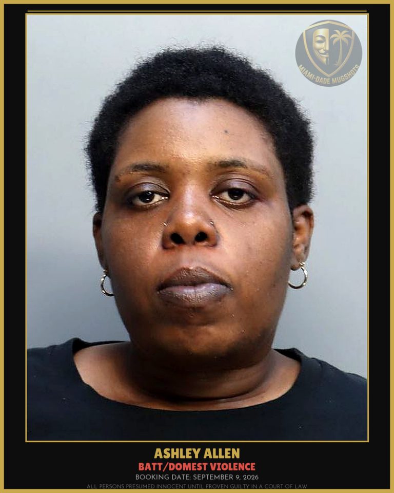Allen Ashley Marquitta Arrested – BATT/DOMEST VIOLENCE – Miami-Dade County (September 9, 2026)