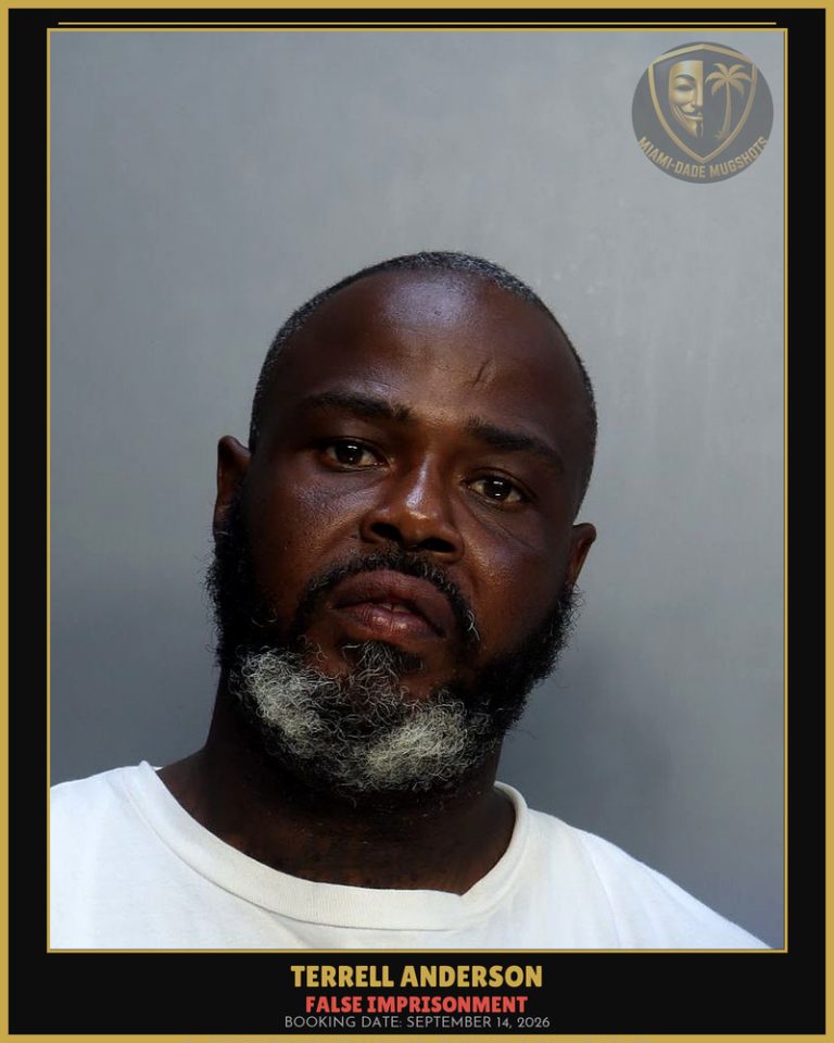 Anderson Terrell Arrested – FALSE IMPRISONMENT – Miami-Dade County (September 14, 2026)