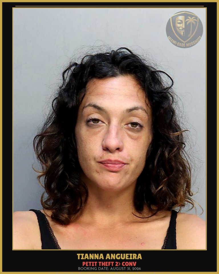 Angueira Tianna Isabelle Arrested – PETIT THEFT 2> CONV – Miami-Dade County (August 31, 2026)