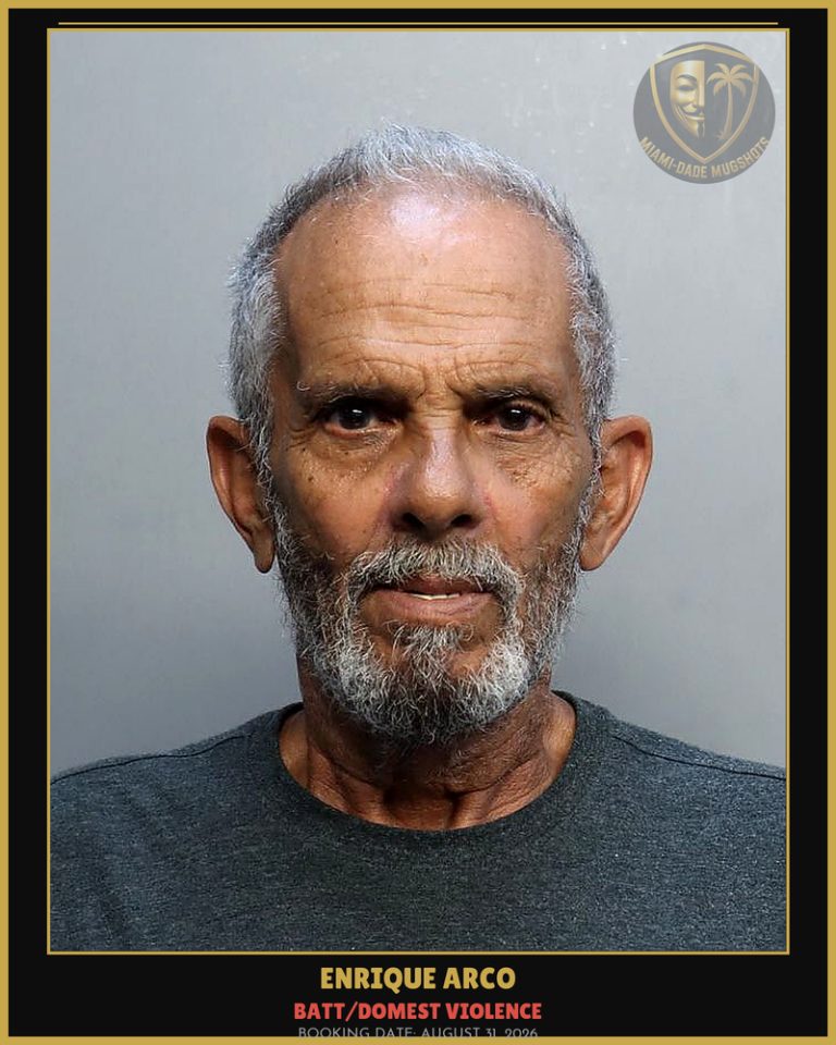 Arco Enrique Arrested – BATT/DOMEST VIOLENCE – Miami-Dade County (August 31, 2026)