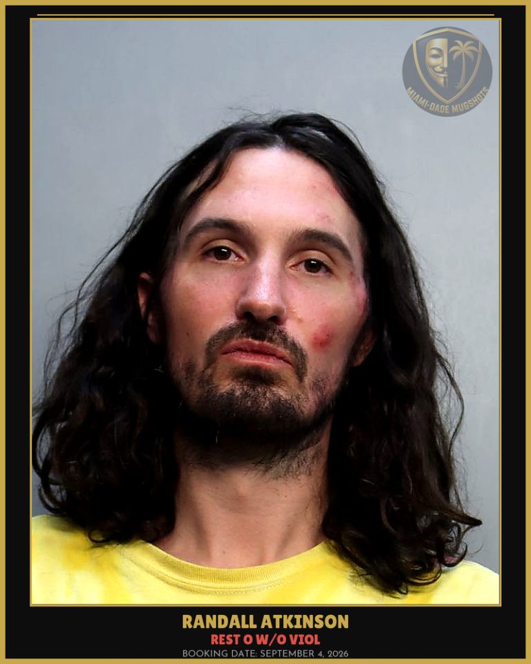 Atkinson Randall Clark Arrested – REST O W/O VIOL – Miami-Dade County (September 4, 2026)