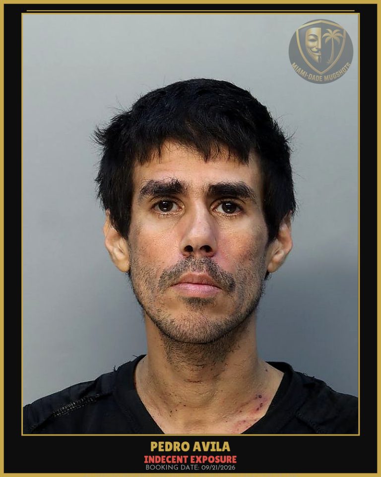 Avila Pedro Arrested – INDECENT EXPOSURE – Miami-Dade County (Unknown)