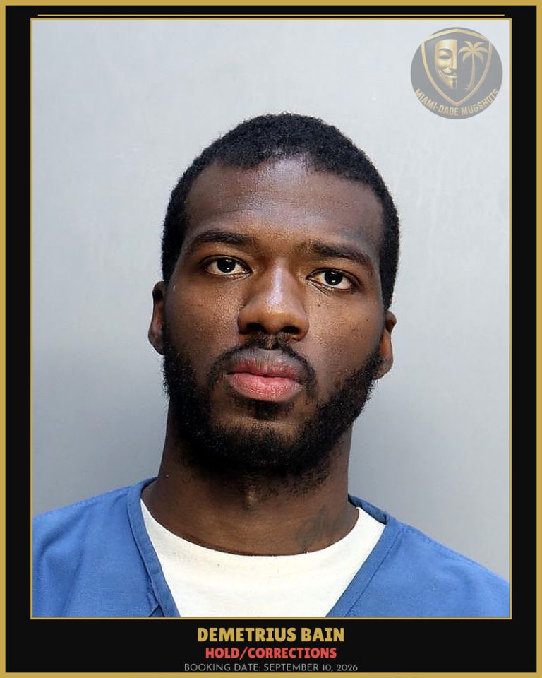 Bain Demetrius Wellington Arrested – HOLD/CORRECTIONS – Miami-Dade County (September 10, 2026)