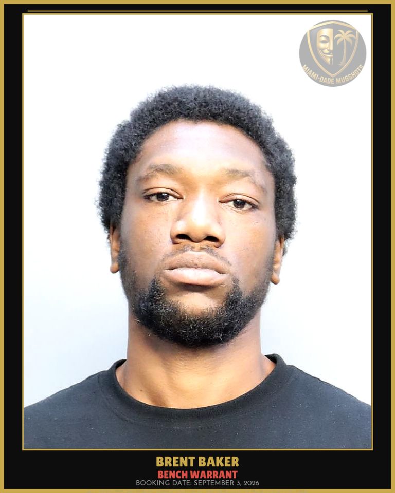 Baker Brent  Xavier Arrested – BENCH WARRANT – Miami-Dade County (September 3, 2026)