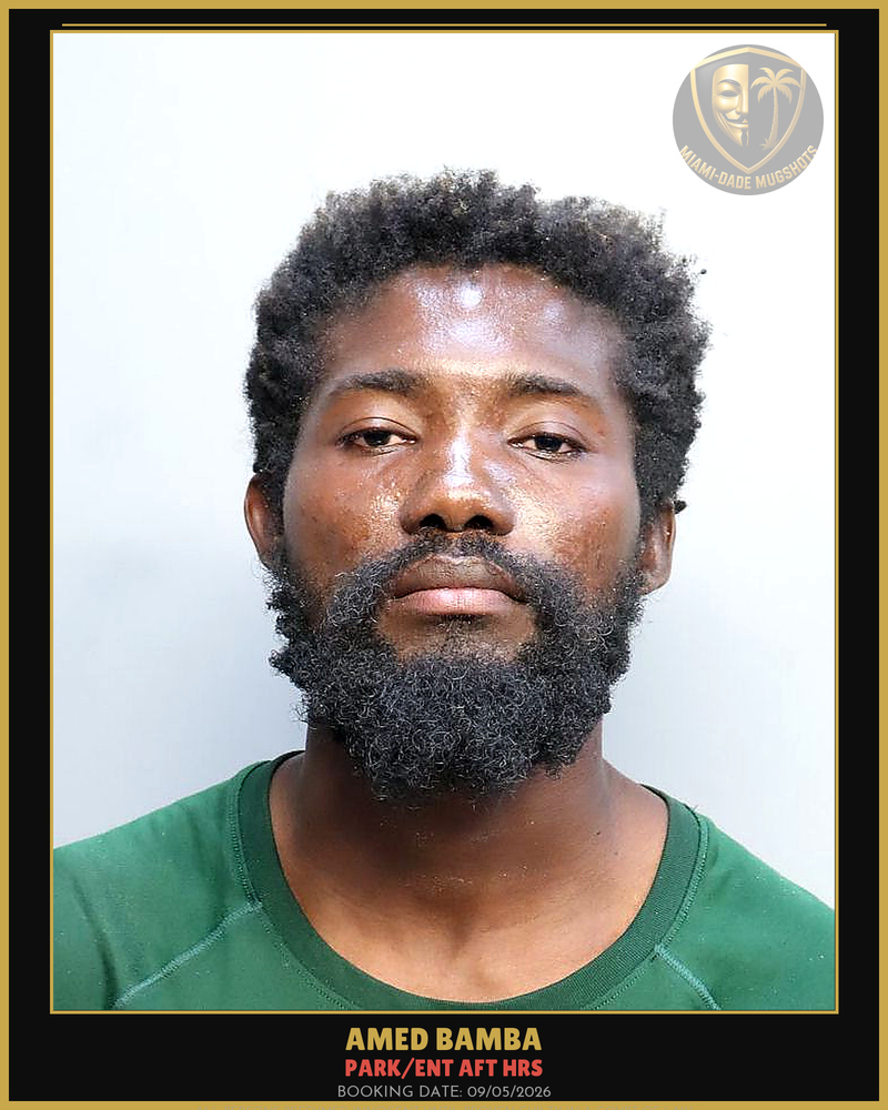 Bamba Amed Youssef Arrested – Park/Ent Aft Hrs – Miami-Dade County (Unknown)