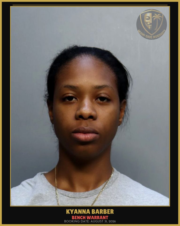 Barber Kyanna  Zhane Arrested – BENCH WARRANT – Miami-Dade County (August 31, 2026)