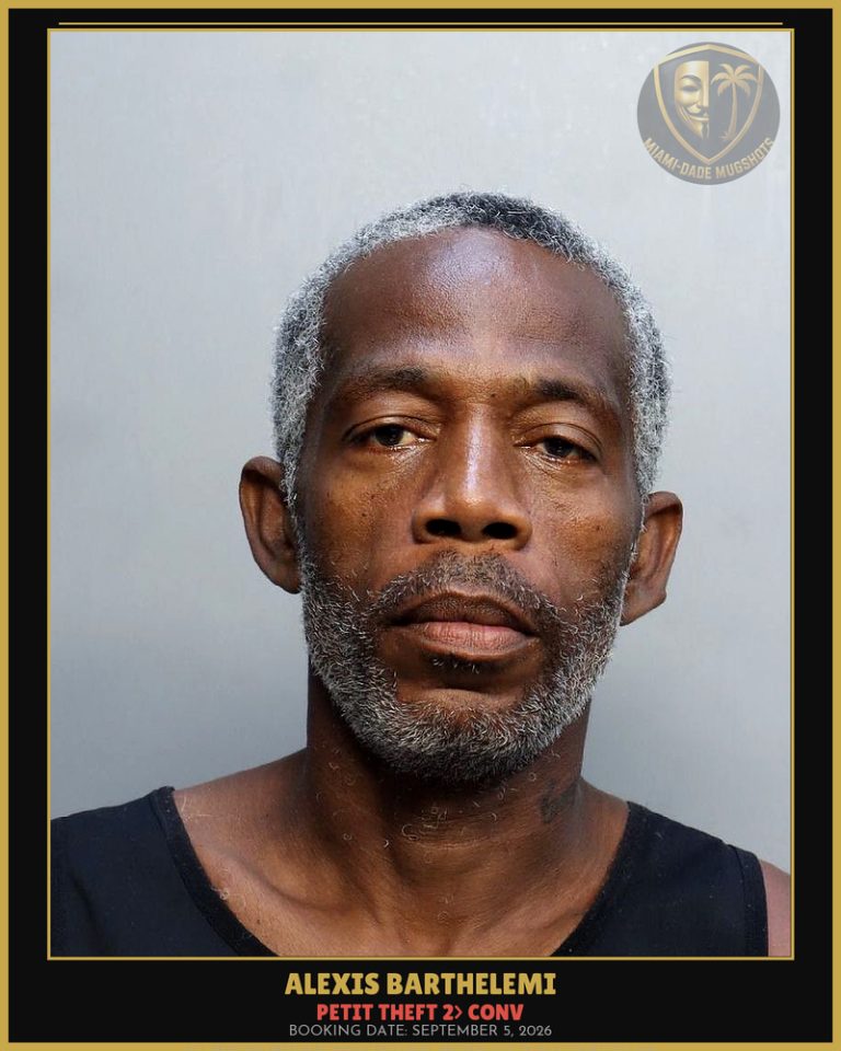 Barthelemi Alexis  Lao Arrested – PETIT THEFT 2> CONV – Miami-Dade County (September 5, 2026)
