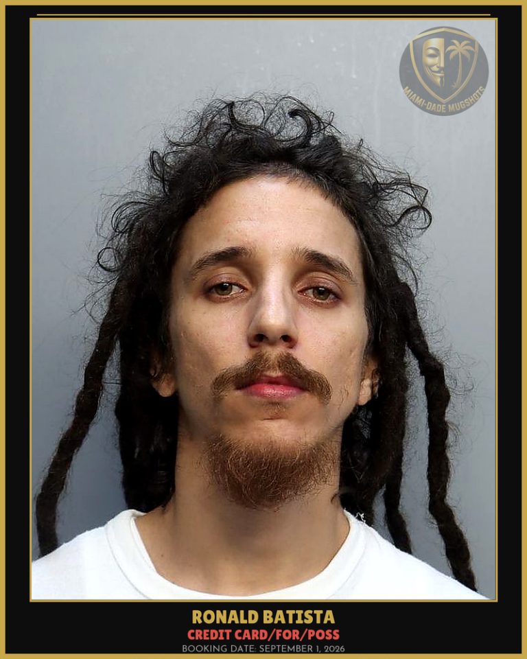 Batista Ronald Leonardo Arrested – CREDIT CARD/FOR/POSS – Miami-Dade County (September 1, 2026)