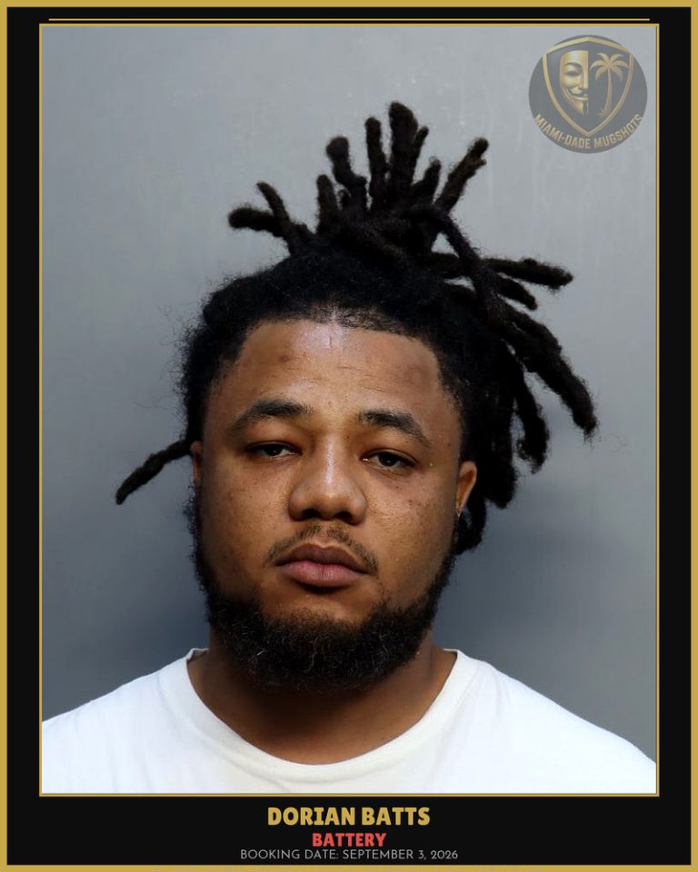 Batts Dorian  E Arrested – BATTERY – Miami-Dade County (September 3, 2026)