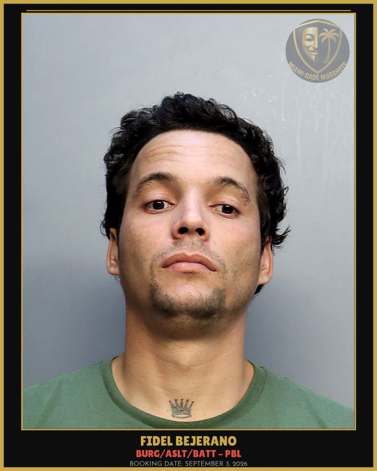Bejerano Fidel  Michel Arrested – BURG/ASLT/BATT – PBL – Miami-Dade County (September 3, 2026)