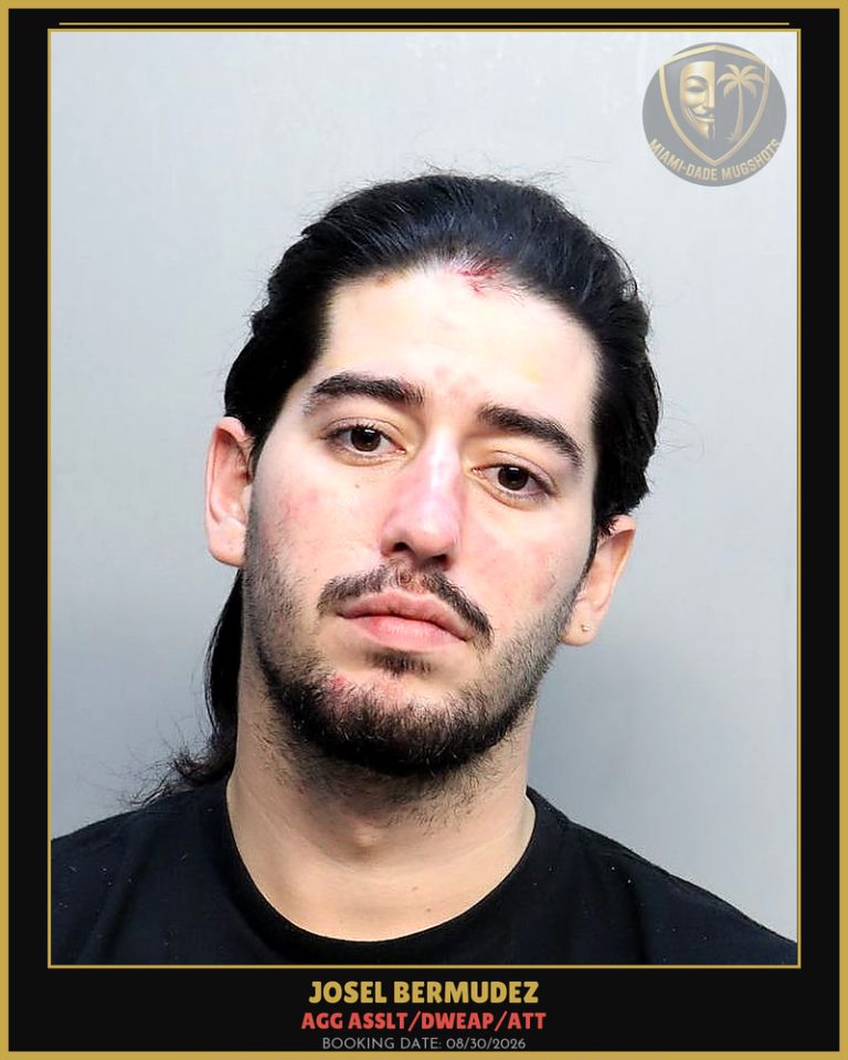 Bermudez Josel  Leonardo Arrested – AGG ASSLT/DWEAP/ATT – Miami-Dade County (Unknown)