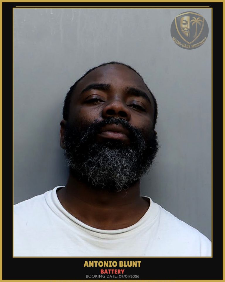 Blunt Antonio B Arrested – BATTERY – Miami-Dade County (Unknown)