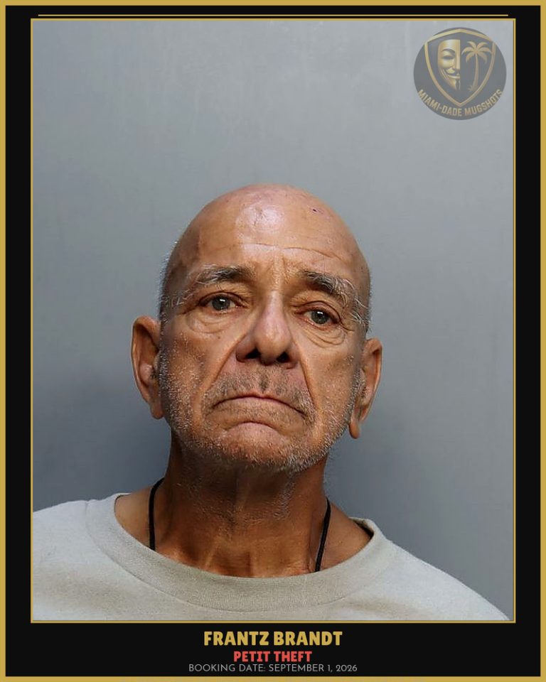 Brandt Frantz William Arrested – PETIT THEFT – Miami-Dade County (September 1, 2026)