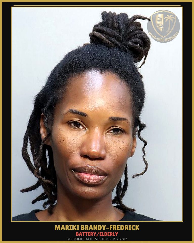 Brandy-Fredrick Mariki Arrested – BATTERY/ELDERLY – Miami-Dade County (September 3, 2026)