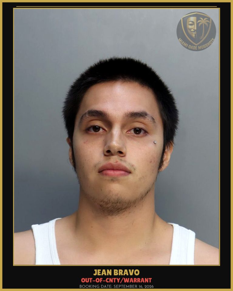 Bravo Jean  Luc Arrested – OUT-OF-CNTY/WARRANT – Miami-Dade County (September 16, 2026)