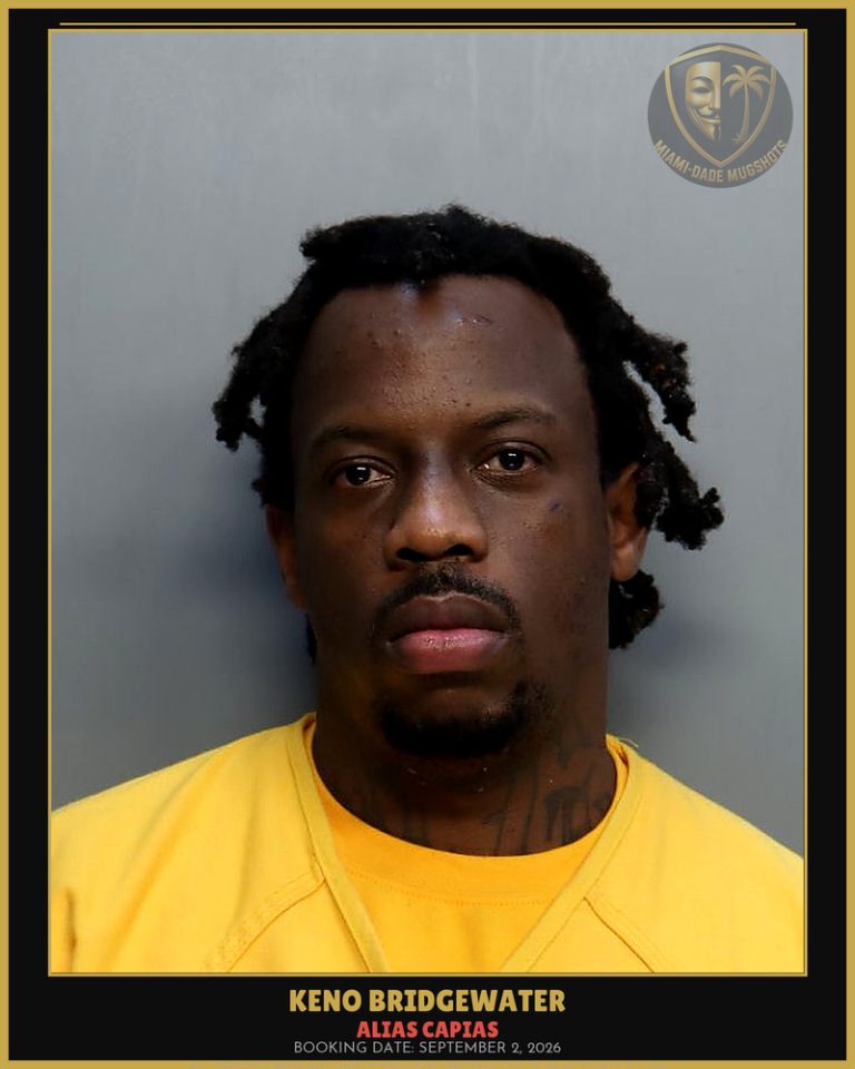 Bridgewater Keno  Diangelo Arrested – ALIAS CAPIAS – Miami-Dade County (September 2, 2026)