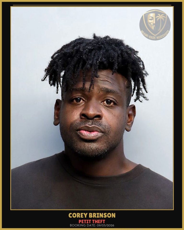 Brinson Corey Arrested – PETIT THEFT – Miami-Dade County (Unknown)