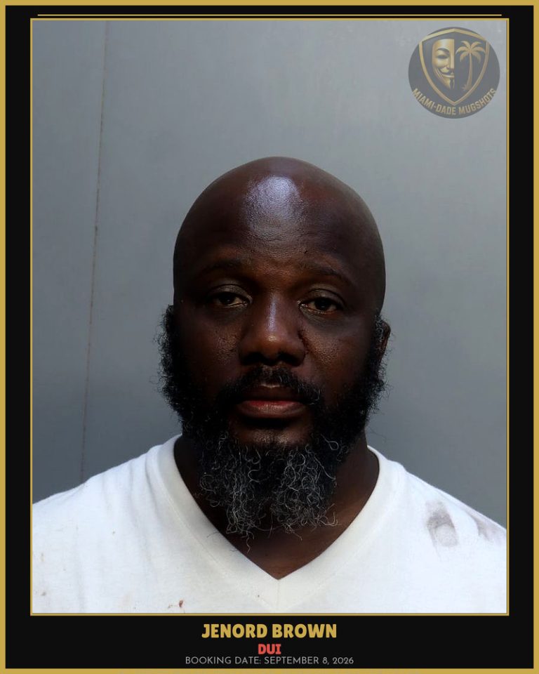 Brown Jenord  Mrquett Arrested – DUI – Miami-Dade County (September 8, 2026)