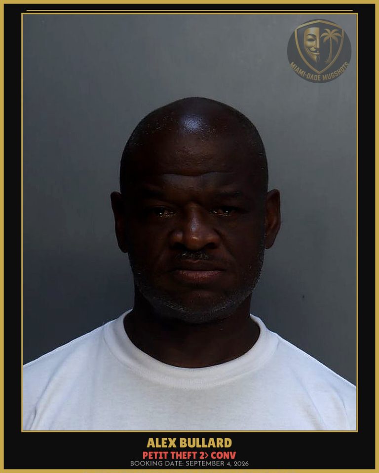 Bullard Alex Arrested – PETIT THEFT 2> CONV – Miami-Dade County (September 4, 2026)