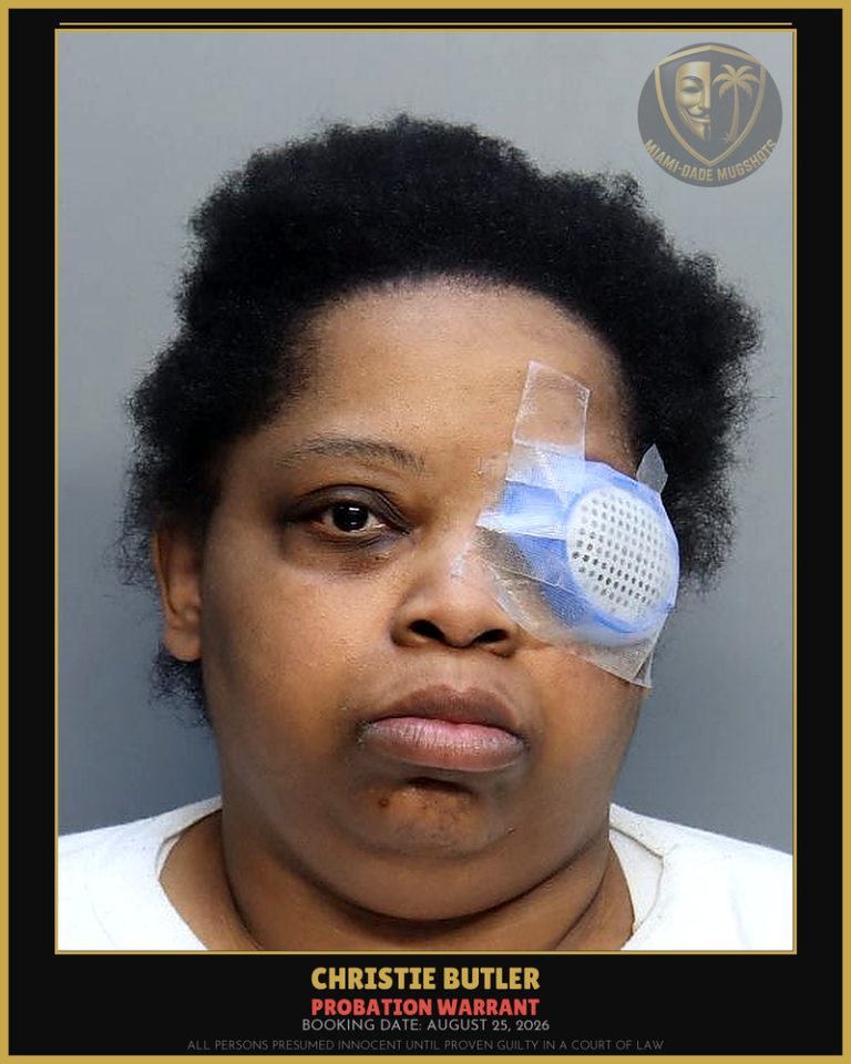 Butler Christie Ann Arrested – PROBATION WARRANT – Miami-Dade County (August 25, 2026)