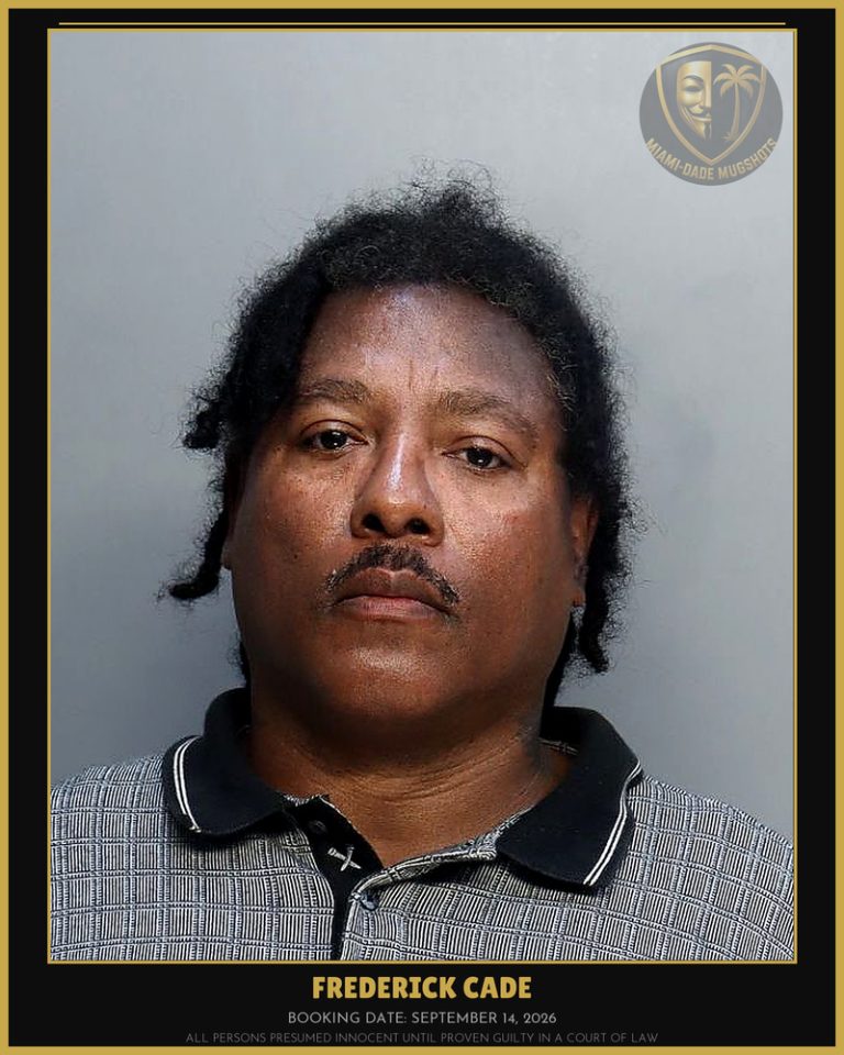 Cade Frederick  Dewayne Arrested – Miami-Dade County (September 14, 2026)