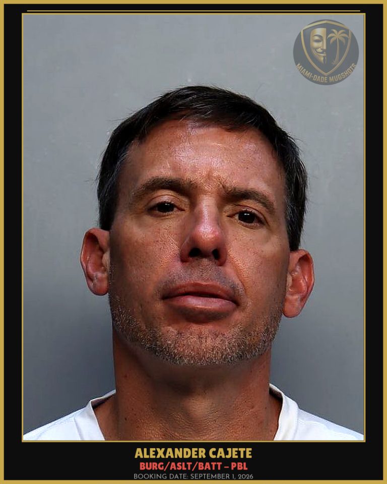 Cajete Alexander Arrested – BURG/ASLT/BATT – PBL – Miami-Dade County (September 1, 2026)