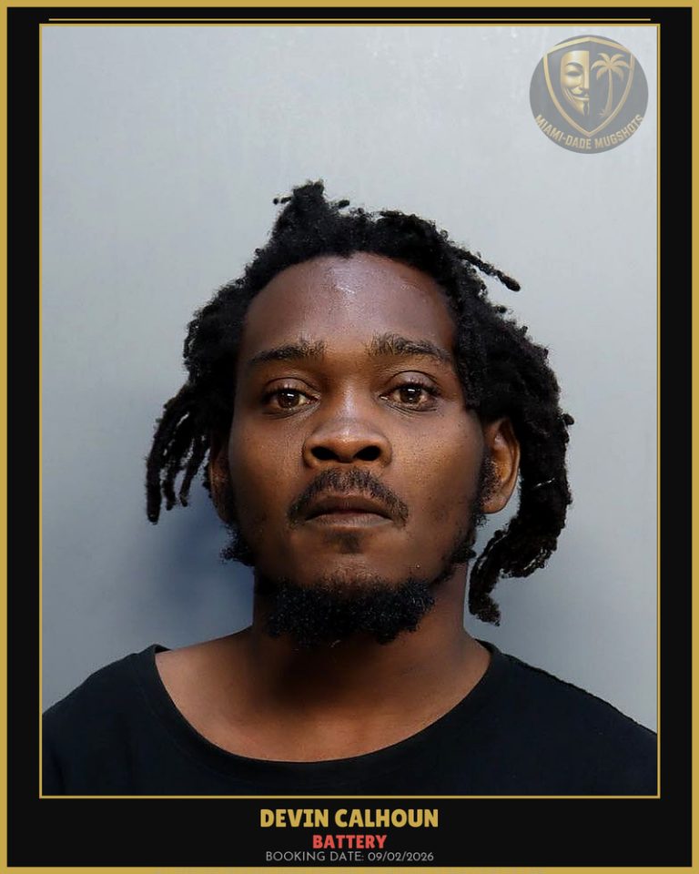 Calhoun Devin Arrested – BATTERY – Miami-Dade County (Unknown)