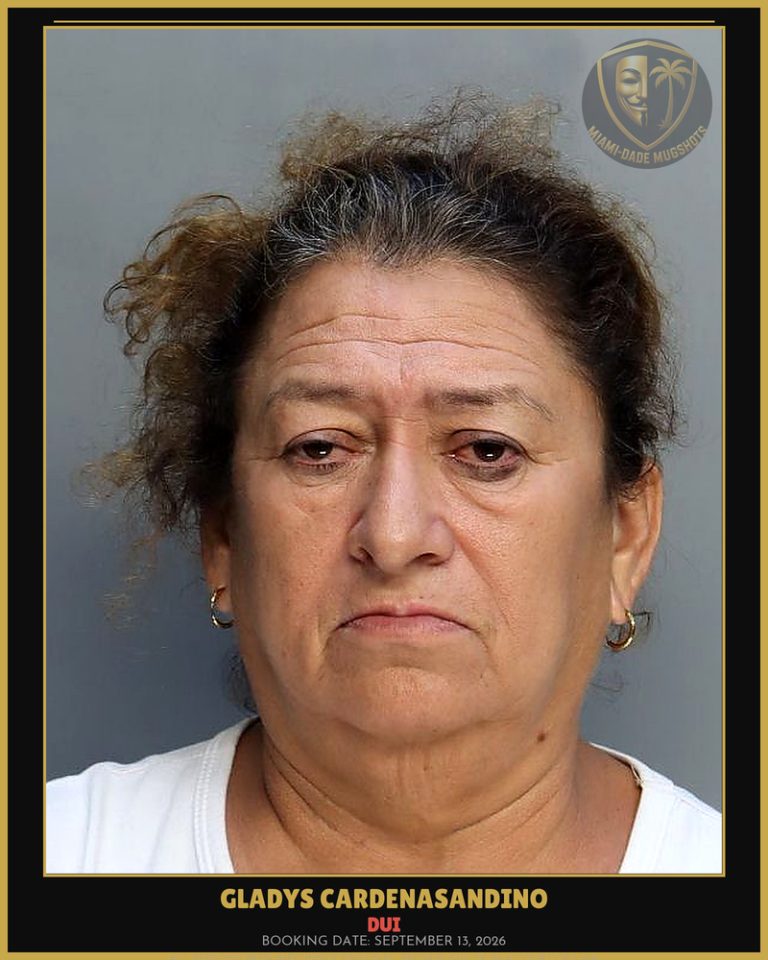 Cardenasandino Gladys Ondina Arrested – DUI – Miami-Dade County (September 13, 2026)