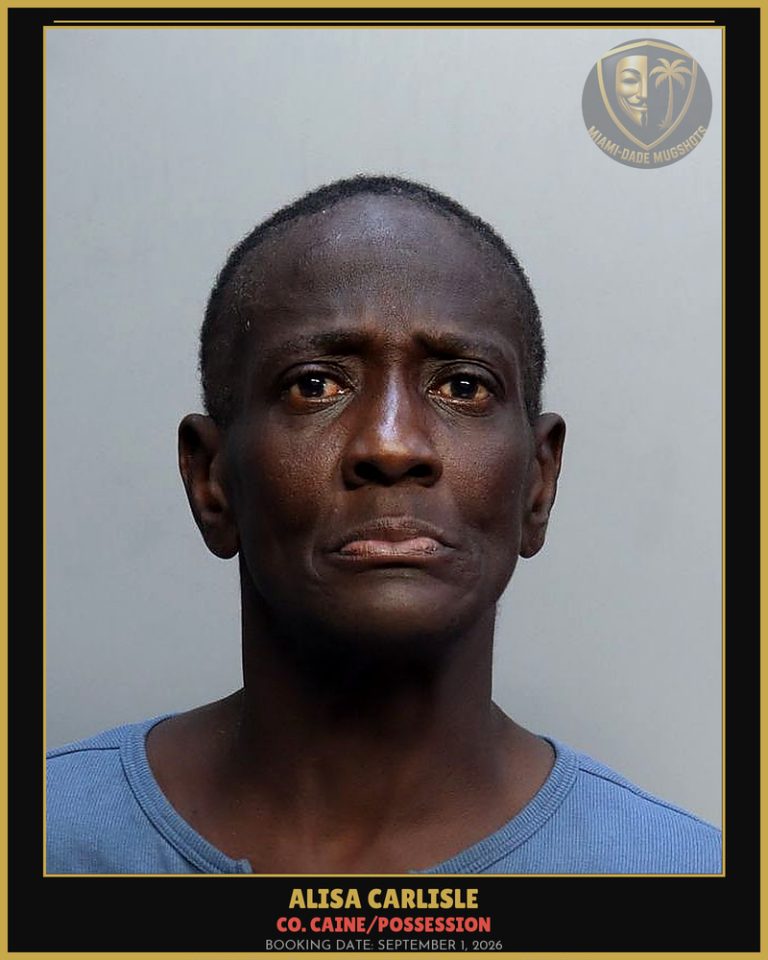 Carlisle Alisa Arrested – Co. Caine/POSSESSION – Miami-Dade County (September 1, 2026)