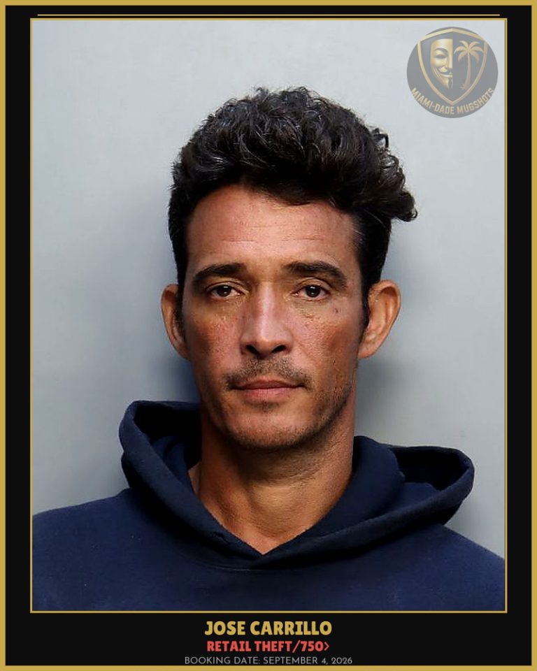 Carrillo Jose  Jesus Arrested – RETAIL THEFT/750> – Miami-Dade County (September 4, 2026)