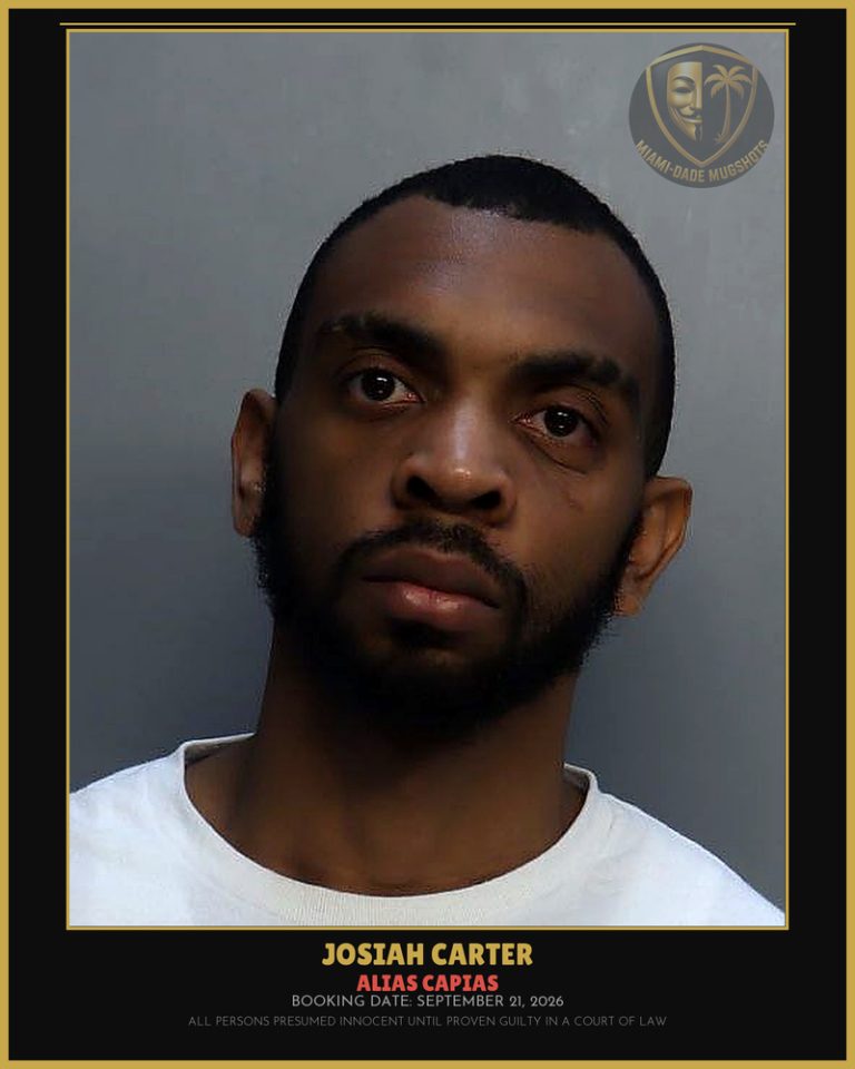 Carter Josiah  Bashir Arrested – ALIAS CAPIAS – Miami-Dade County (September 21, 2026)