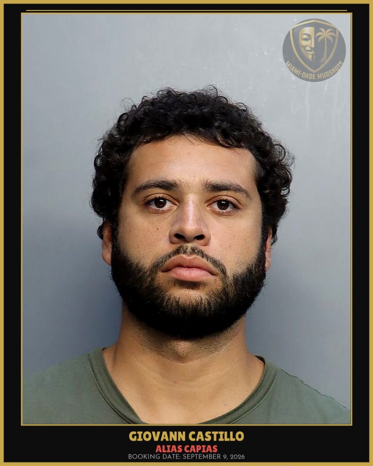 Castillo Giovann Emilio Arrested – ALIAS CAPIAS – Miami-Dade County (September 9, 2026)