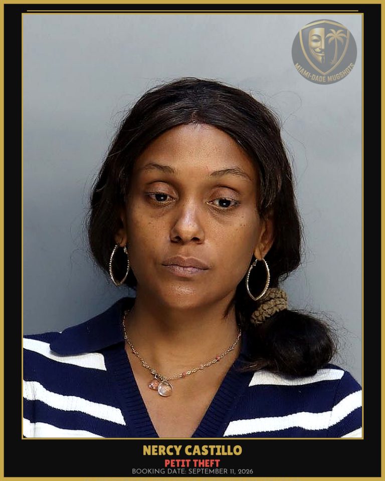 Castillo Nercy Arrested – PETIT THEFT – Miami-Dade County (September 11, 2026)