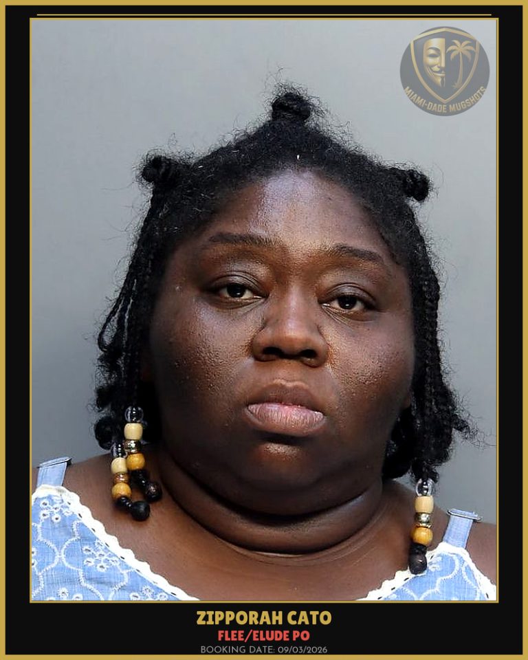 Cato Zipporah Annmarie Arrested – FLEE/ELUDE PO – Miami-Dade County (Unknown)
