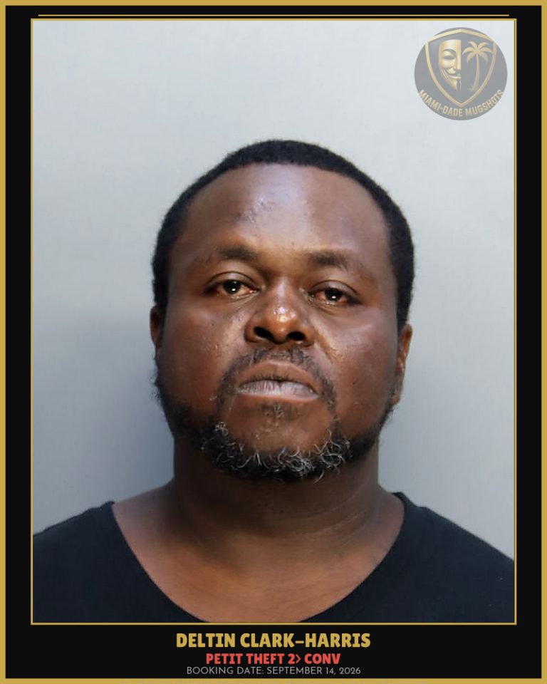 Clark-Harris Deltin  Darnel Arrested – PETIT THEFT 2> CONV – Miami-Dade County (September 14, 2026)
