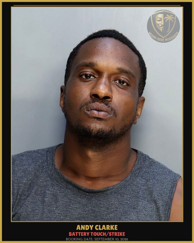 Clarke Andy Jameke Arrested – BATTERY TOUCH/STRIKE – Miami-Dade County (September 10, 2026)